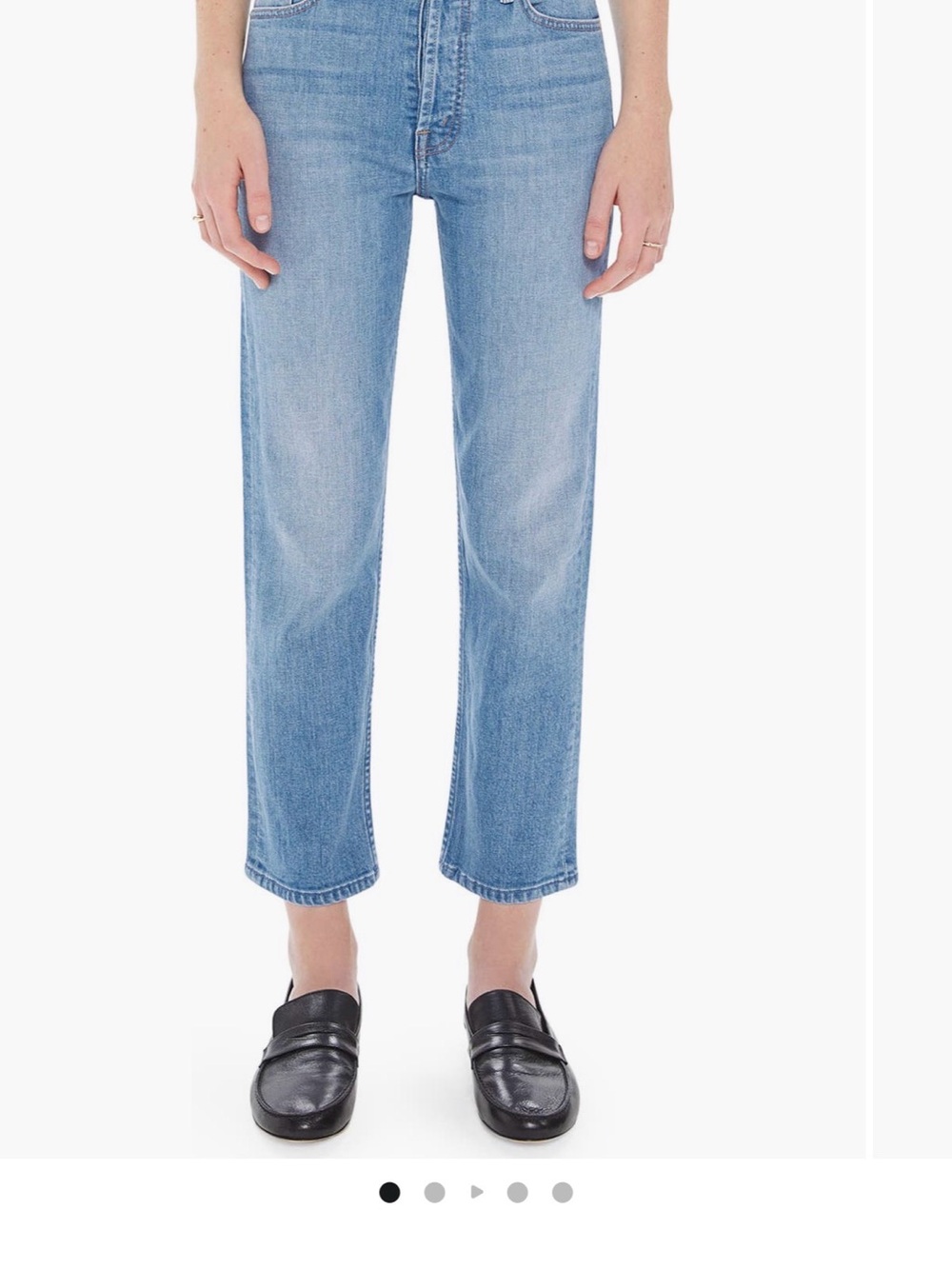 MOTHER Tomcat Light Wash Straight-Leg Jeans
